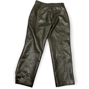 Aritzia Command cropped vegan leather pants size 10
